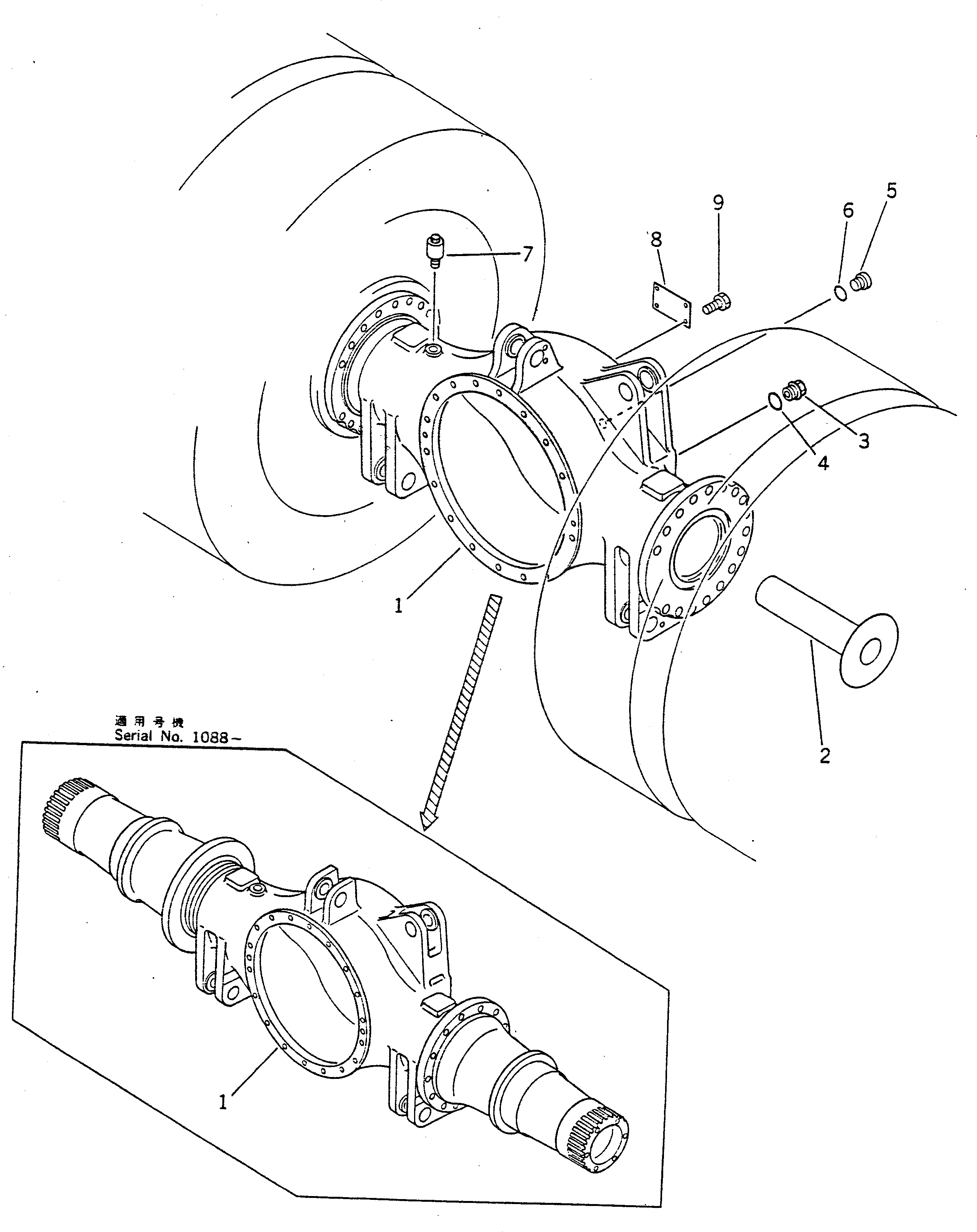 Трубка 568-22-13141 Komatsu
