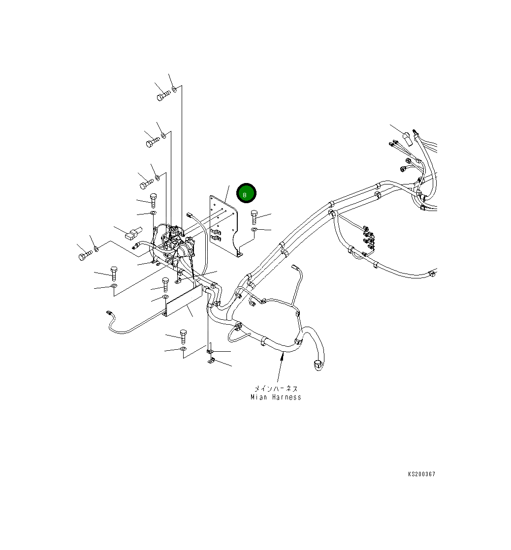Кронштейн 20Y-06-K3410 Komatsu