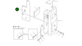 Лист 22U-54-12830 Komatsu
