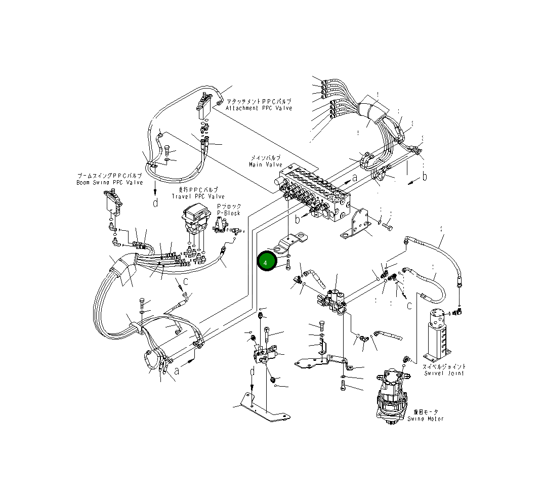 Кронштейн 22J-60-25822 Komatsu
