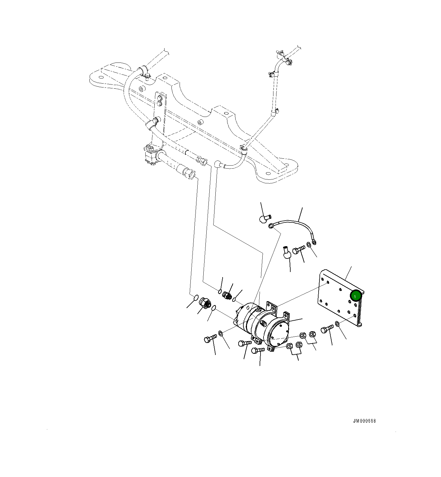 Кронштейн 561-95-82311 Komatsu