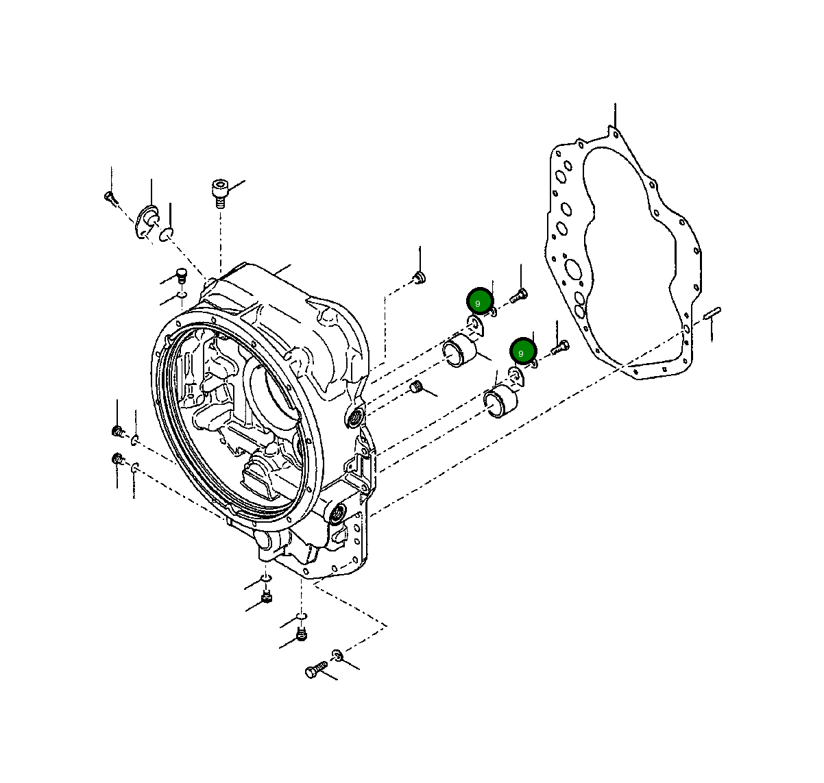Клипса 631 105 C1 Komatsu