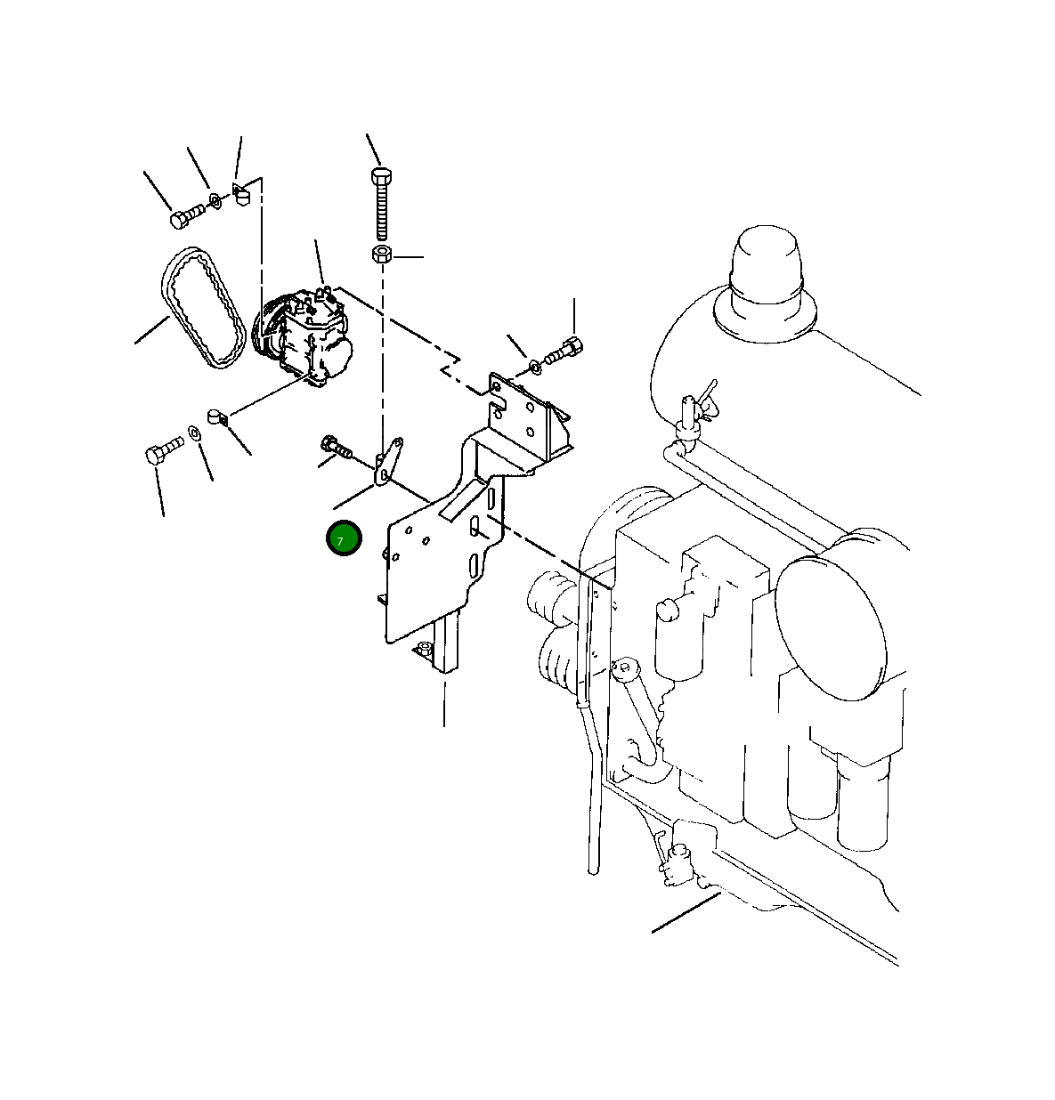 Опора 209-979-5521 Komatsu