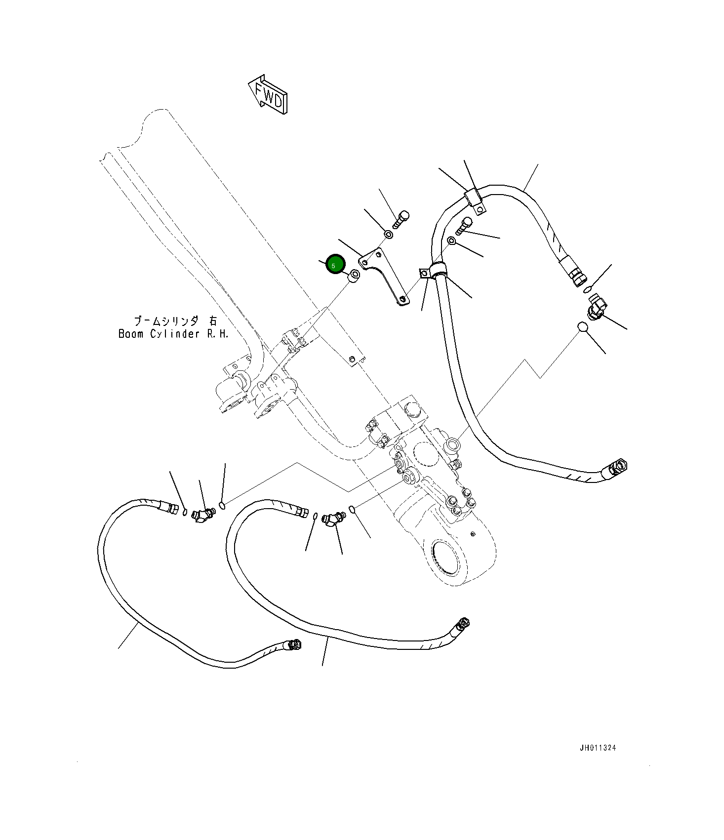 Кронштейн 207-62-45580 Komatsu