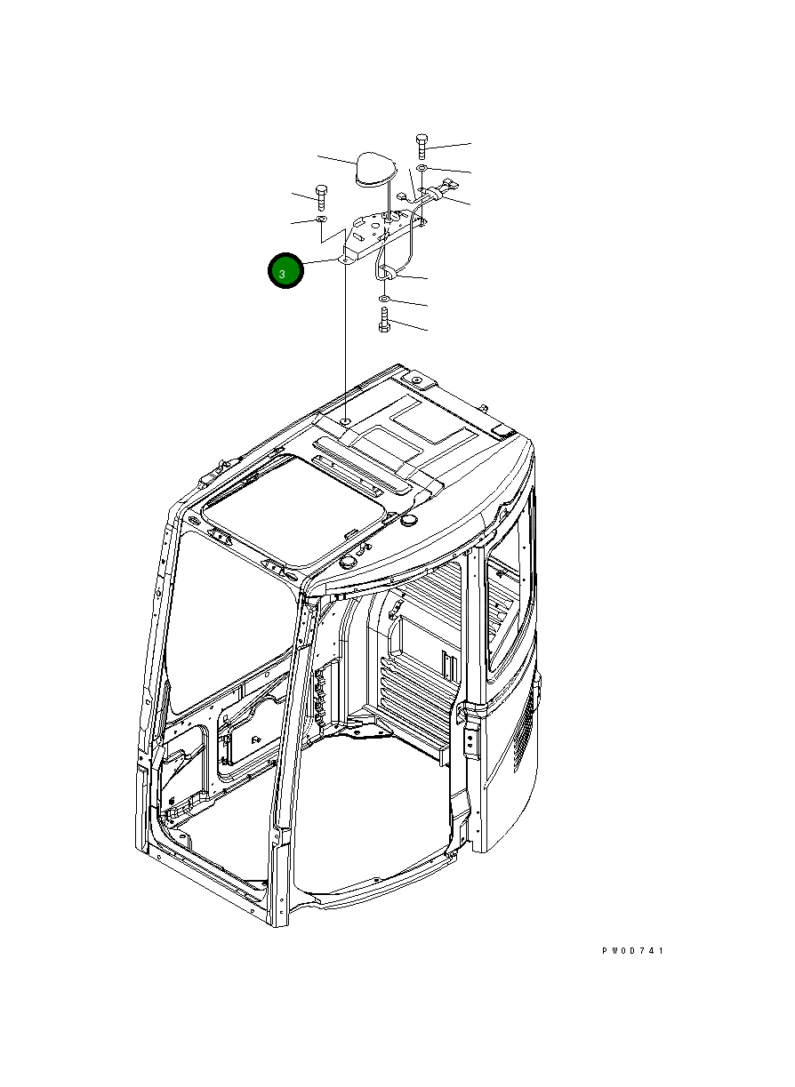 Кронштейн 22B-54-17622 Komatsu