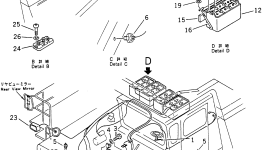 Лампа 08113-22400 Komatsu