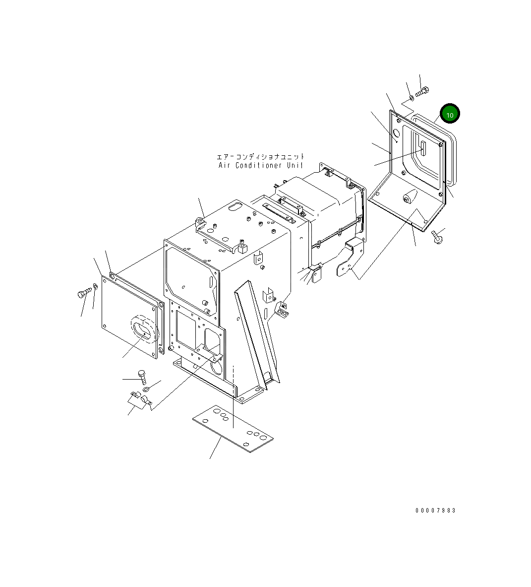 Лист 17A-911-7330 Komatsu