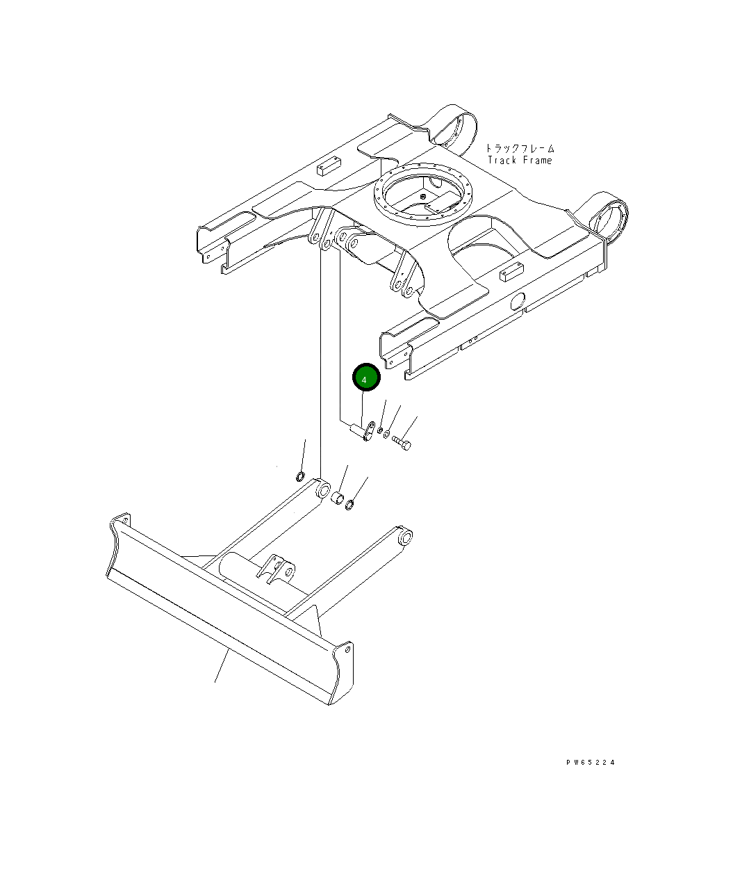 Палец 22J-71-15120 Komatsu