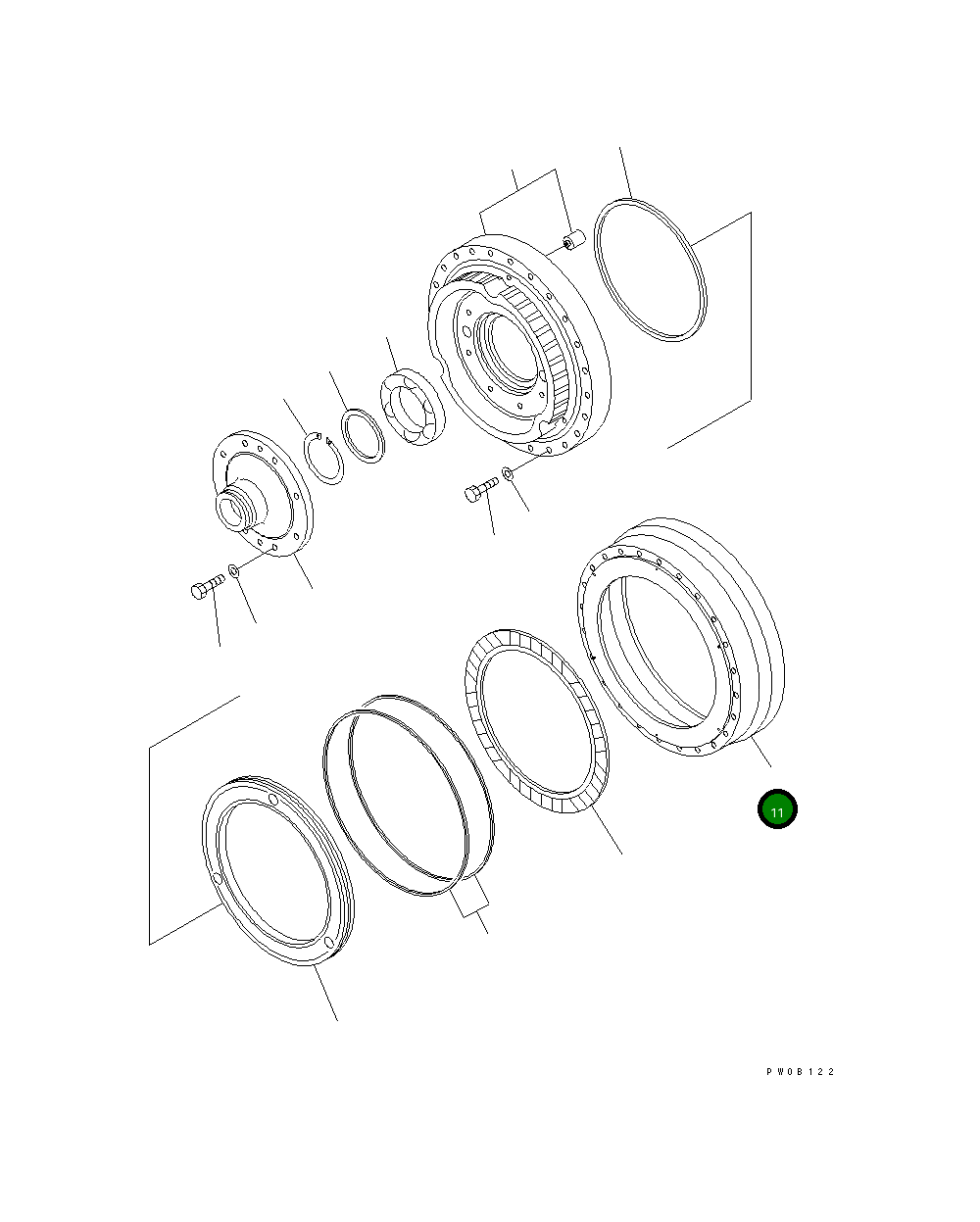 Корпус 711-61-21210 Komatsu