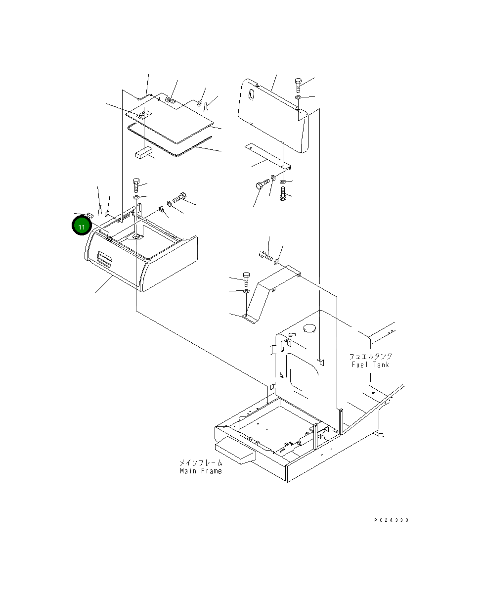 Лист 20Y-54-29680 Komatsu