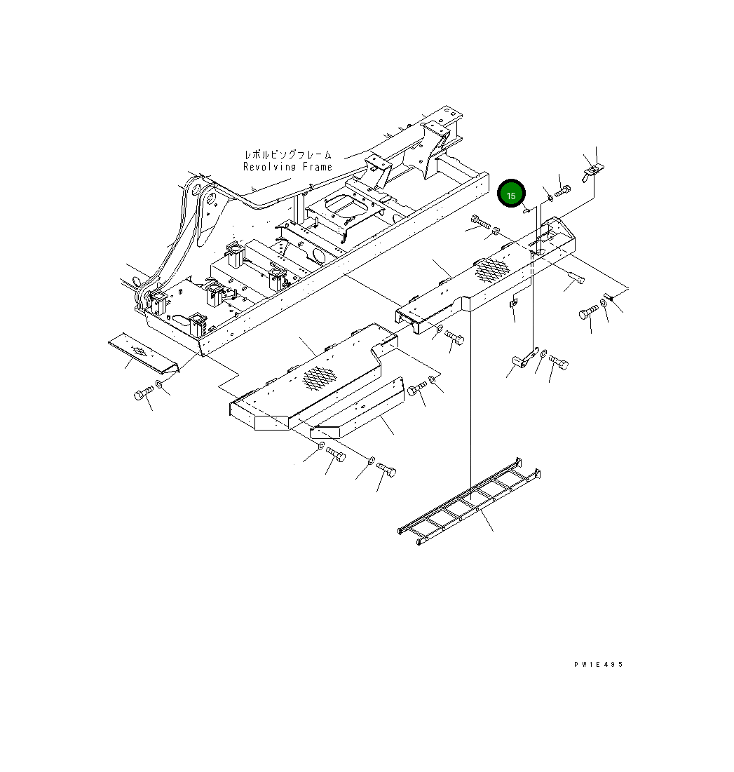 Кронштейн 21N-54-32690 Komatsu
