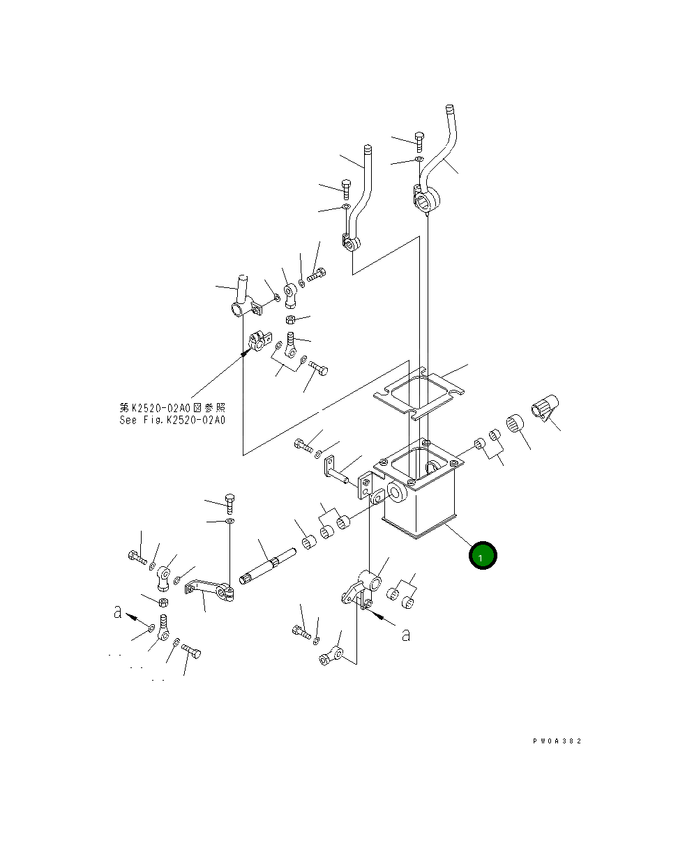Кронштейн 12G-X54-3231 Komatsu