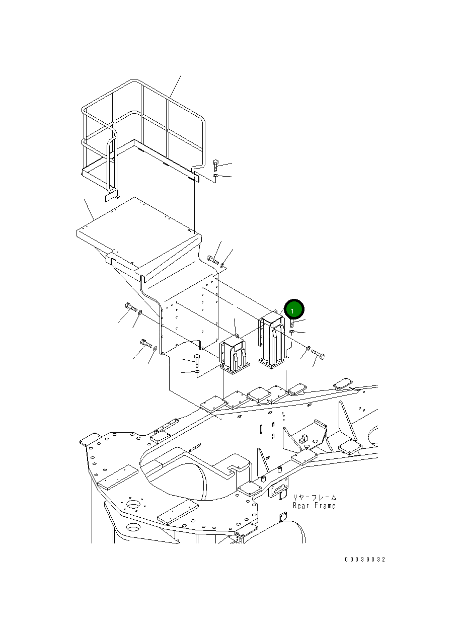 Кронштейн 42C-Z89-4121 Komatsu