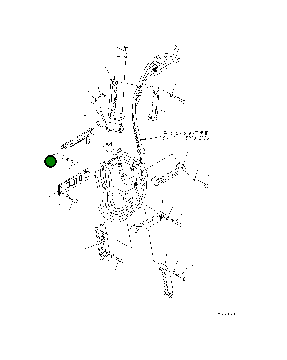 Кронштейн 23C-60-52551 Komatsu