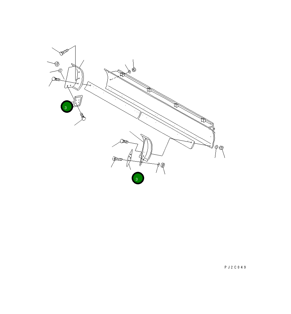 Кромка 236-870-1120 Komatsu