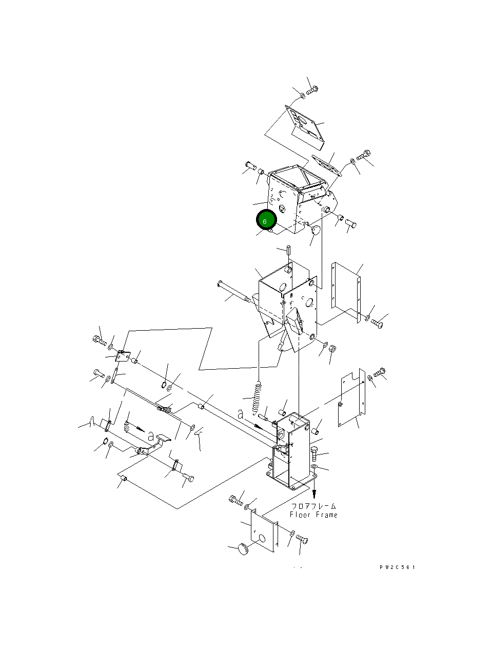 Кронштейн 234-43-53110 Komatsu