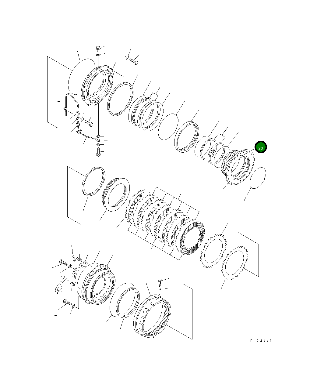 Палец 21T-30-15190 Komatsu