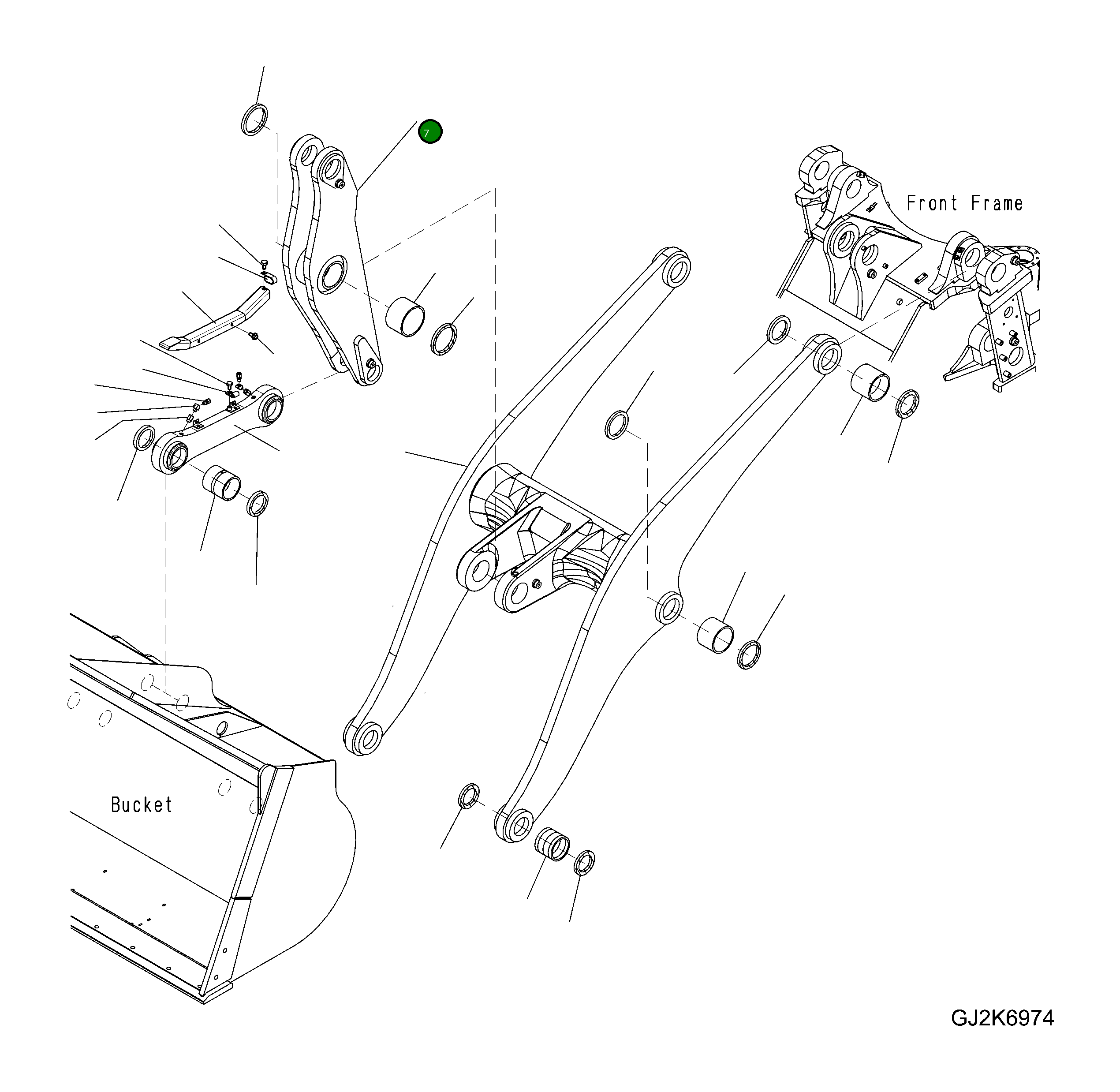 Коромысло 421-70-H1710 Komatsu