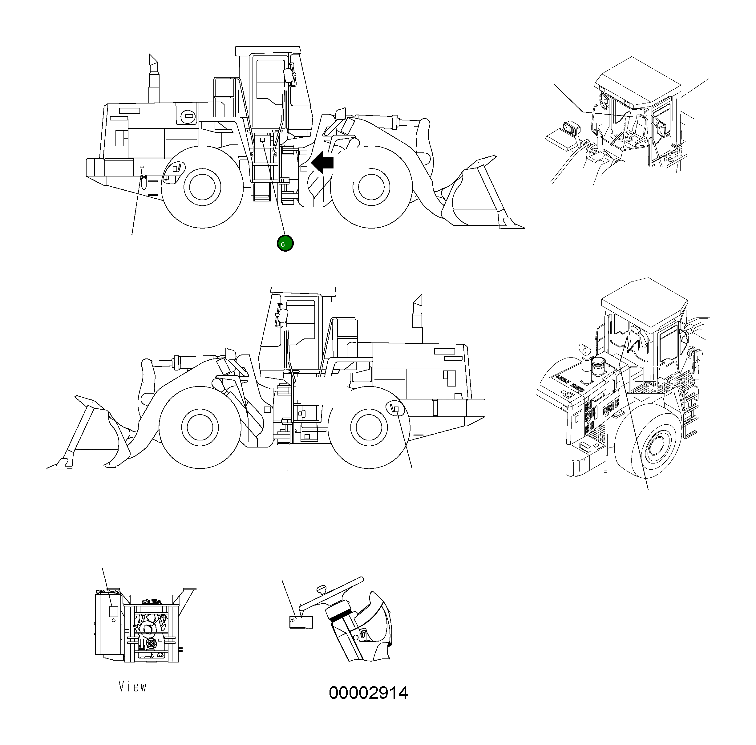 Наклейка 41L-93-H1190 Komatsu