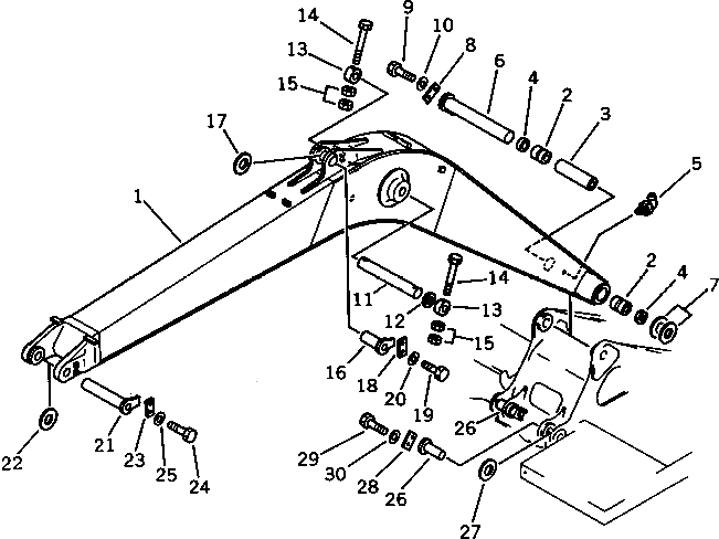 Палец 21K-70-21180 Komatsu
