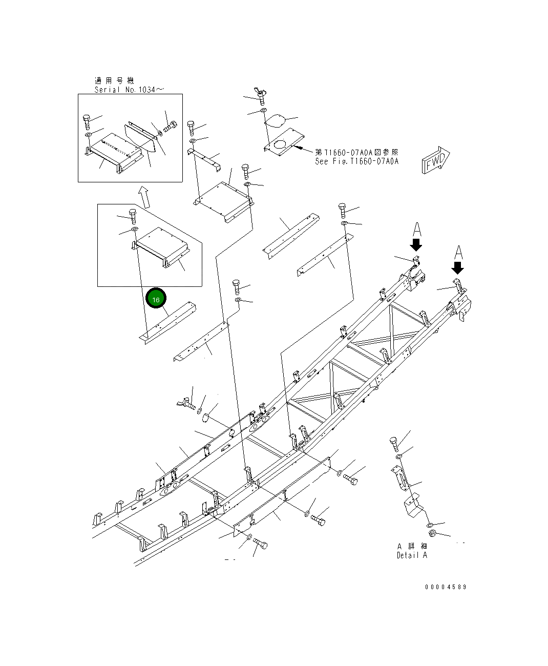 Кронштейн 8255-75-4822 Komatsu