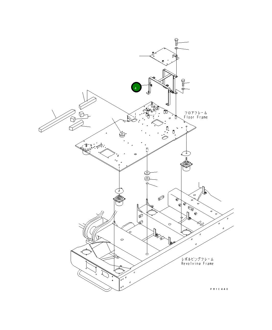 Кронштейн 209-06-77430 Komatsu