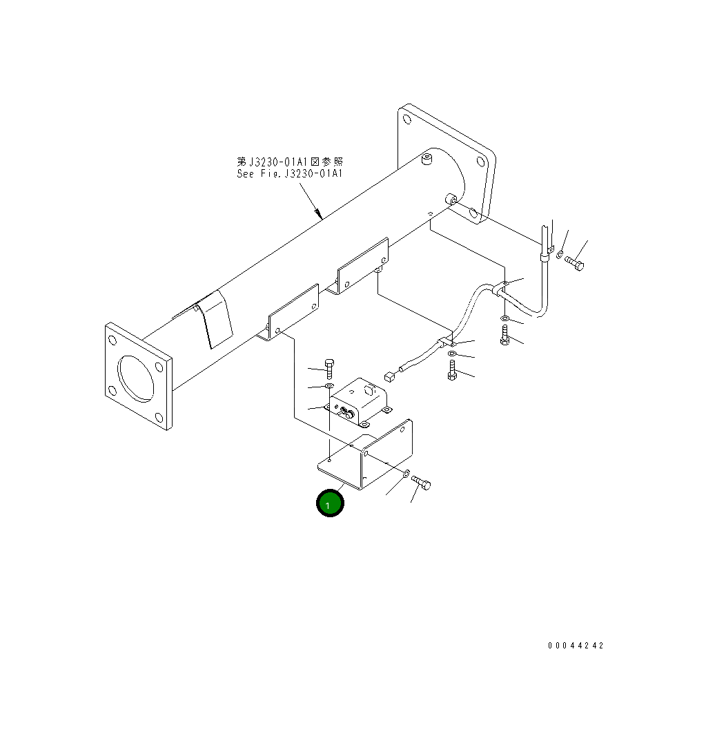 Кронштейн 569-06-88460 Komatsu