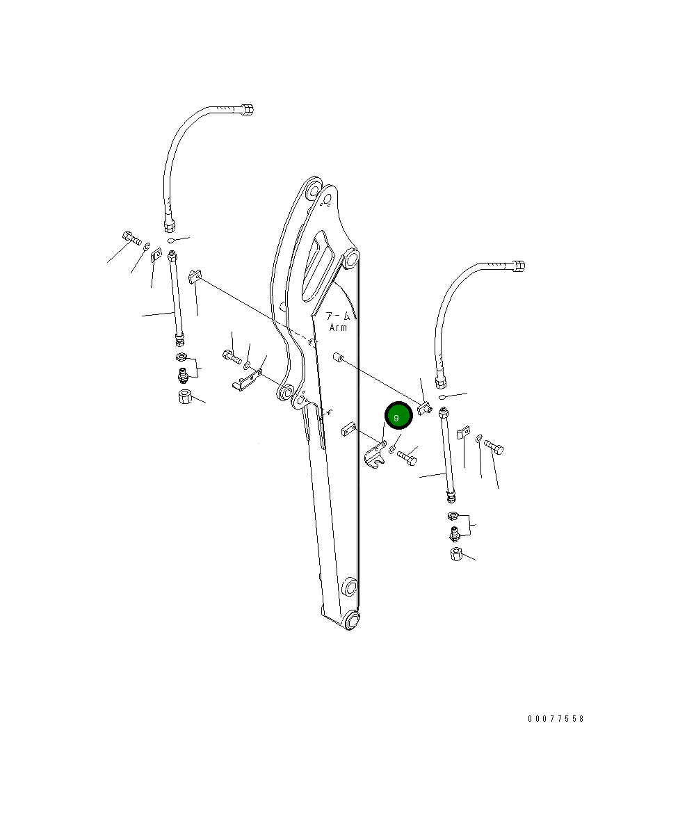 Кронштейн 22F-973-2631 Komatsu