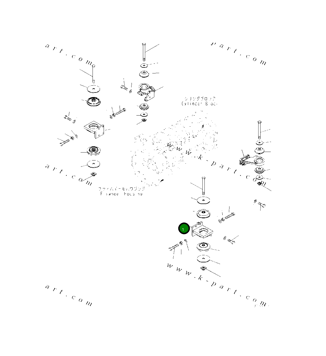 Кронштейн 419-01-61111 Komatsu