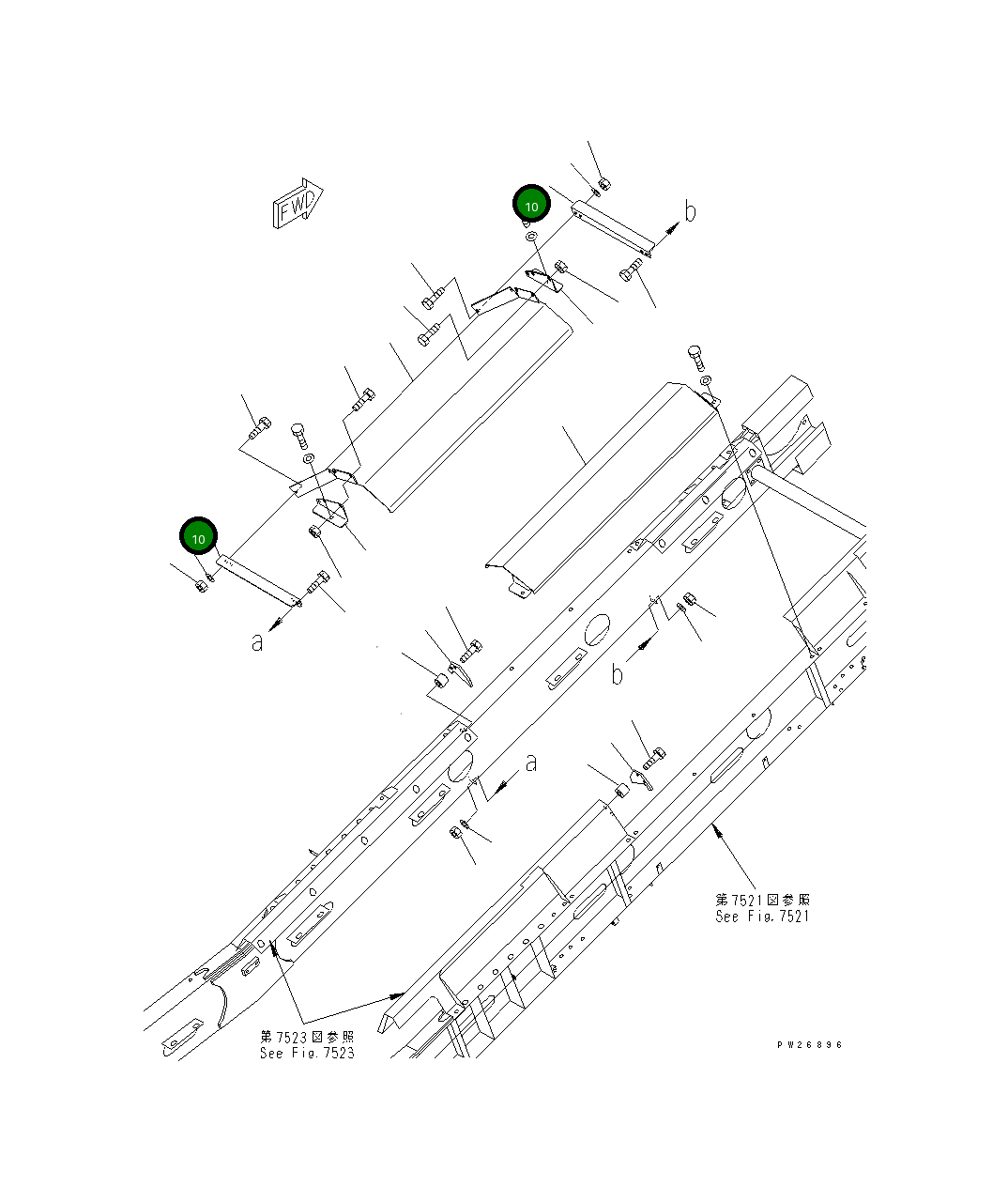 Кронштейн 8248-78-1310 Komatsu