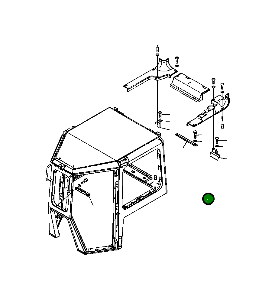 Кронштейн 17A-Z11-1990 Komatsu