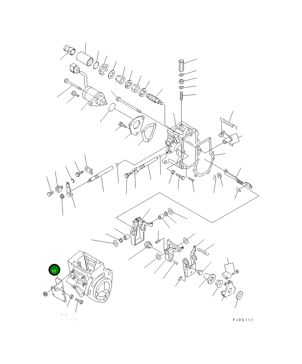 Кронштейн YM119326-66920 Komatsu