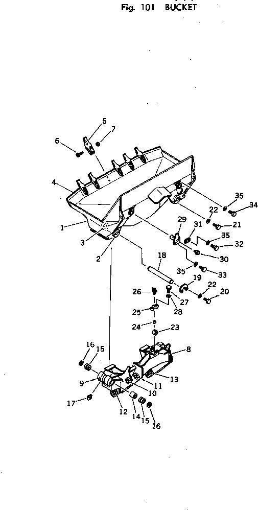 Кромка 125-Y45-3121 Komatsu
