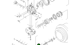 Ось TZ263B2076-02 Komatsu