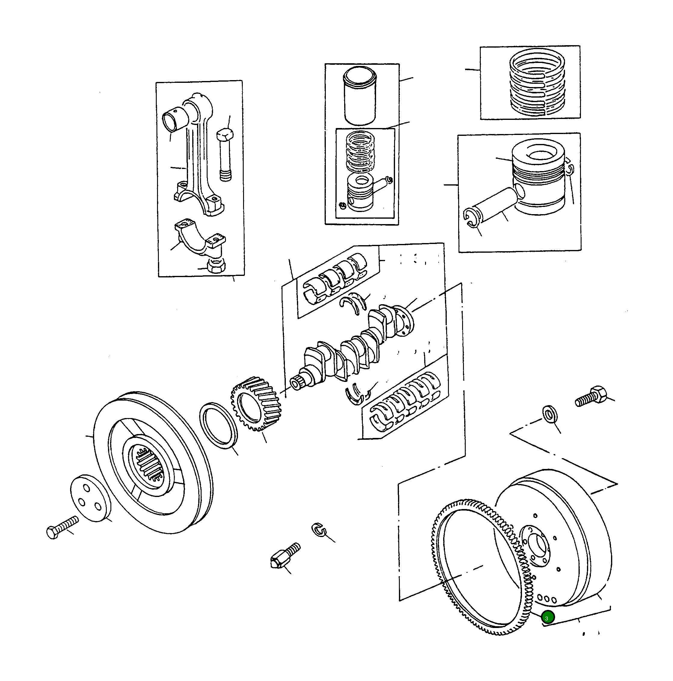 Коронная шестерня 4906602M1 Komatsu