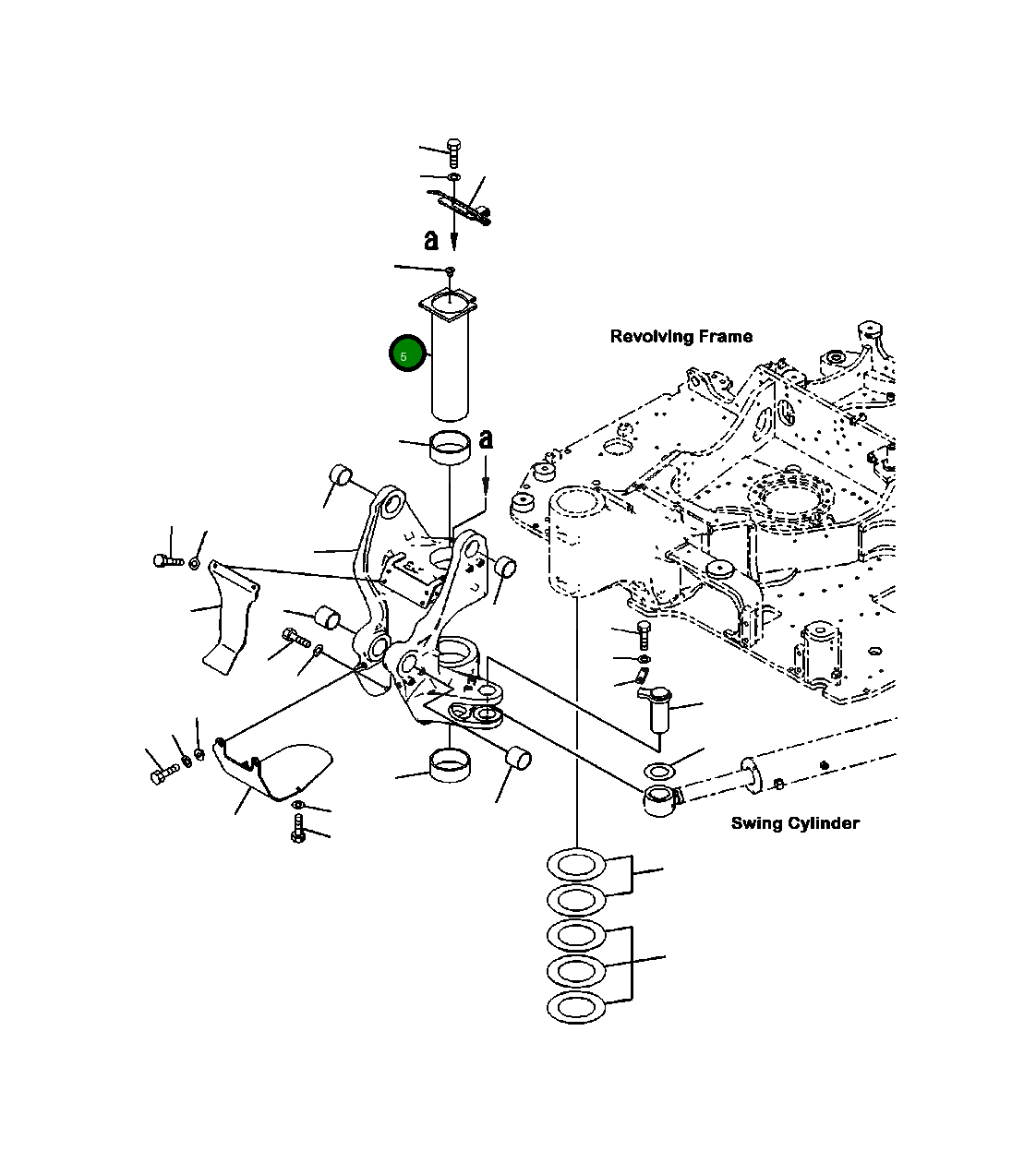 Палец 22P-70-11211 Komatsu