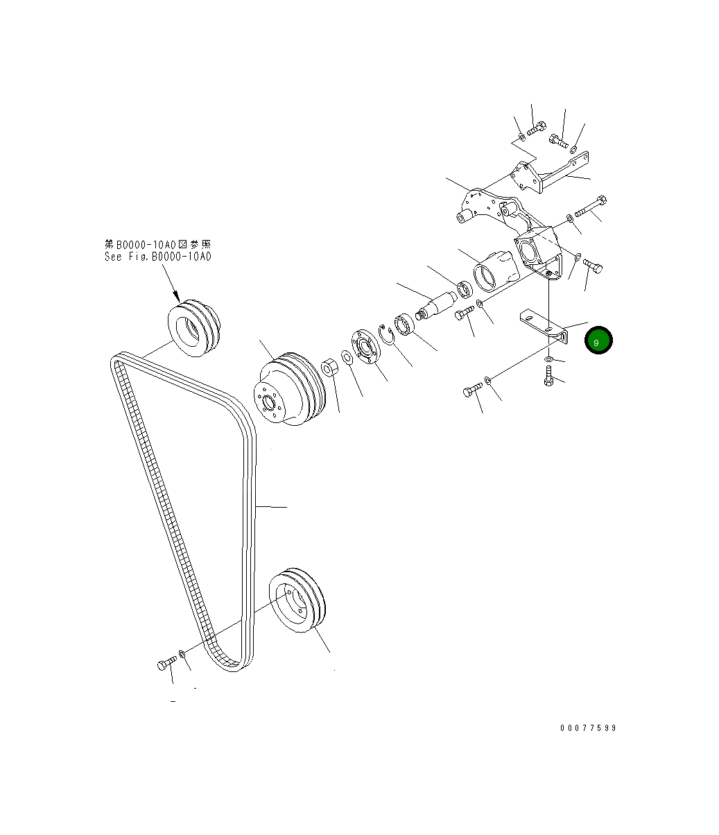Кронштейн 134-01-63610 Komatsu