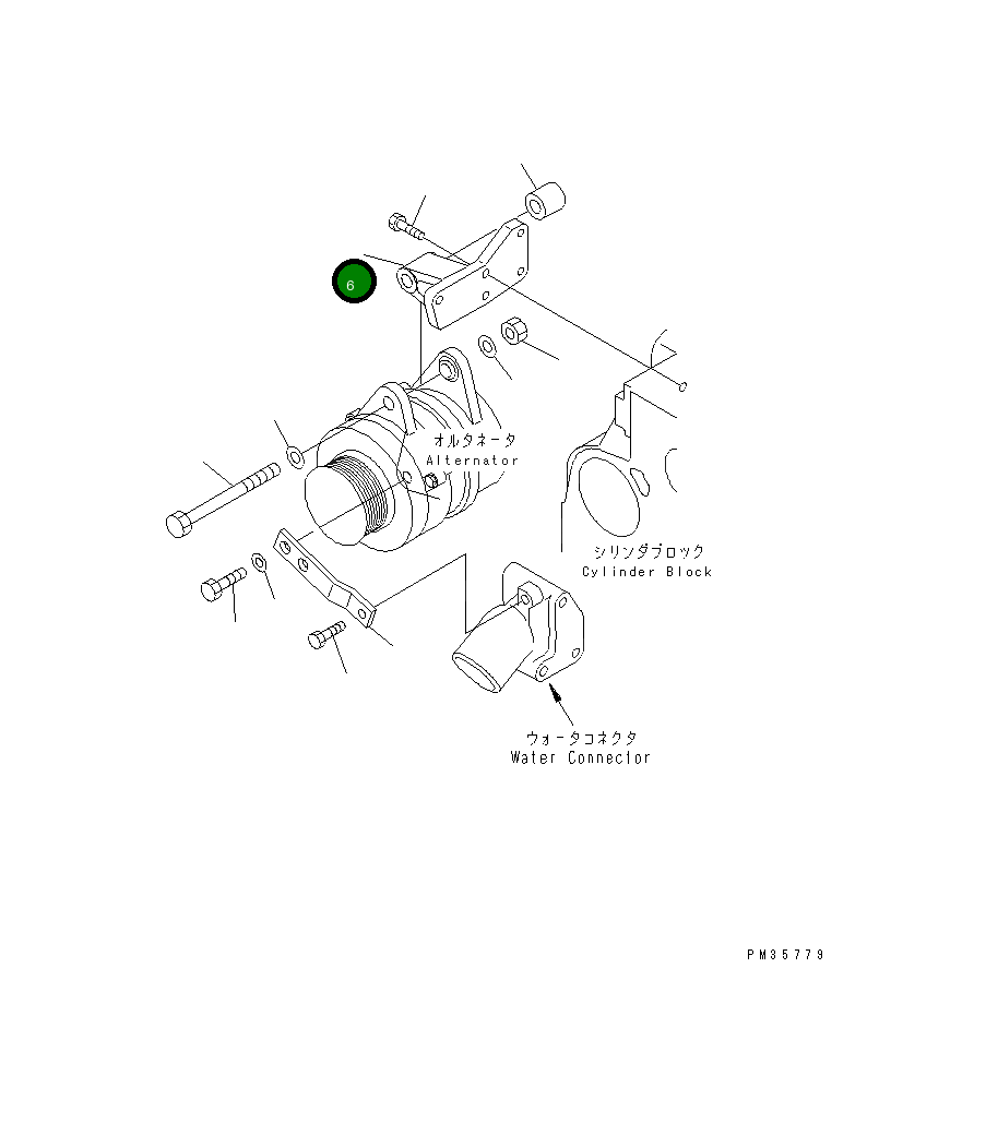 Кронштейн 6732-81-6410 Komatsu