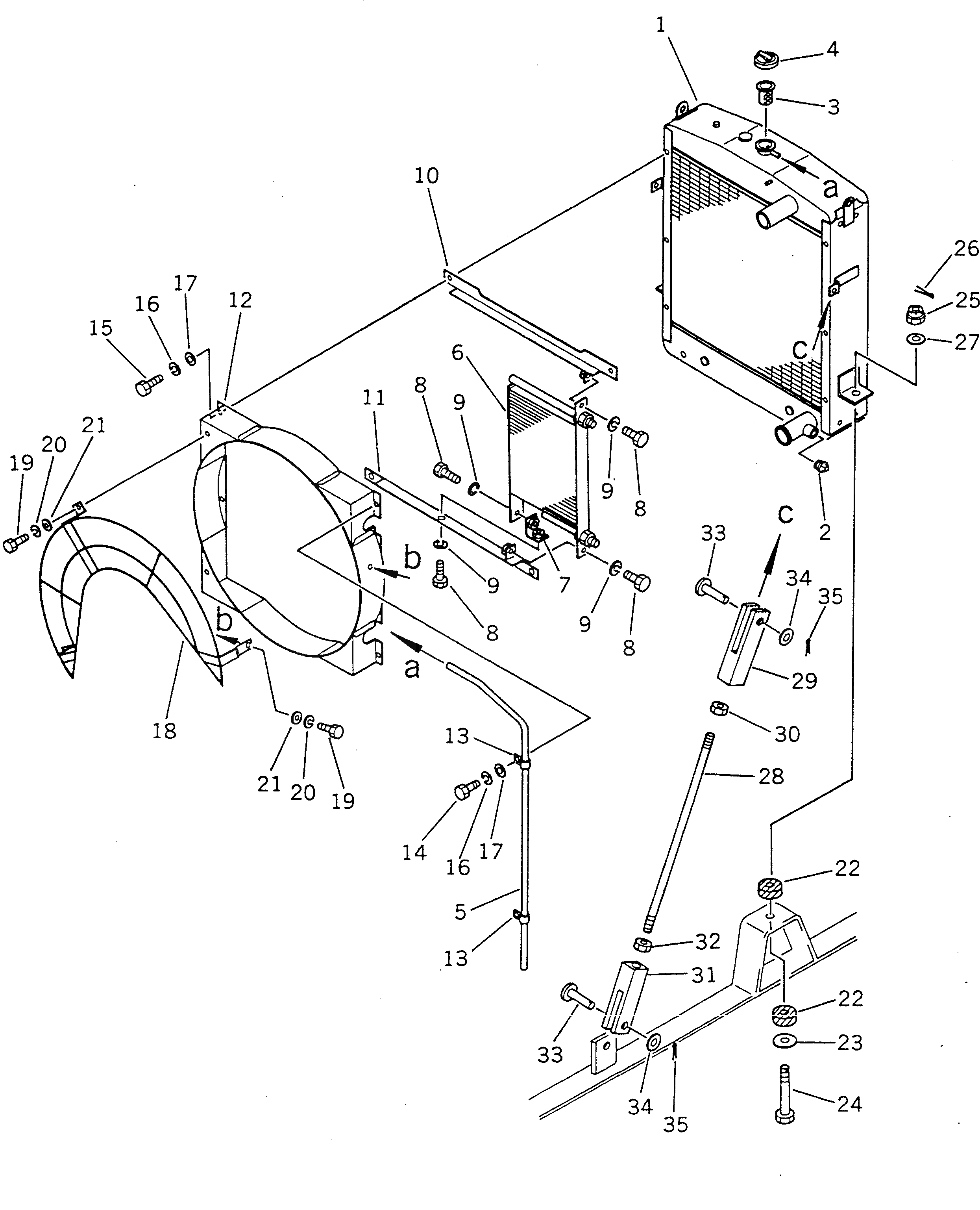 Стойка 23B-03-11420 Komatsu