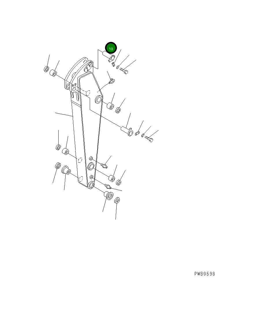 Палец 206-70-K1790 Komatsu