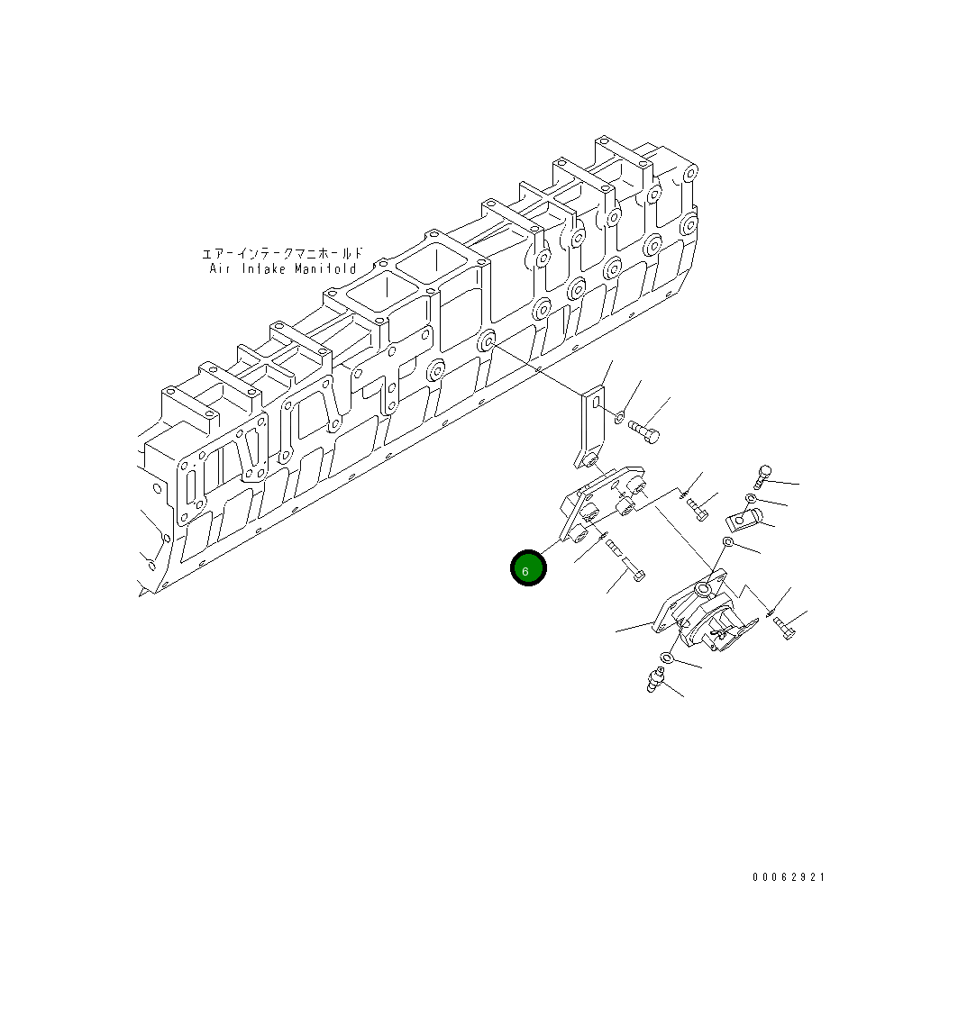 Кронштейн 6219-71-6390 Komatsu