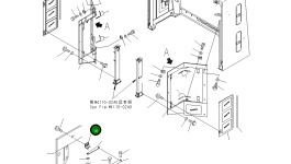 Кронштейн 42C-54-15360 Komatsu