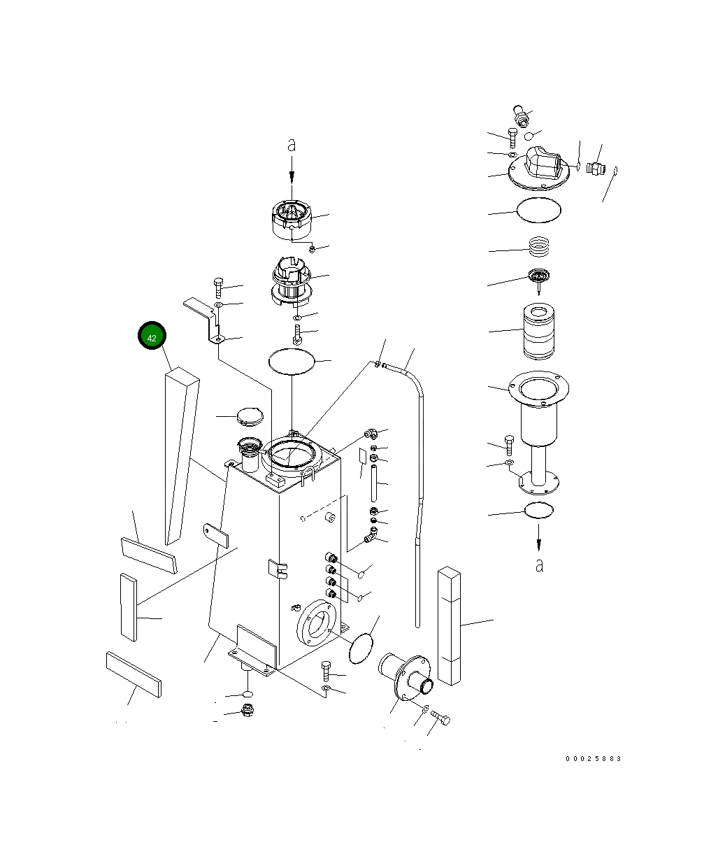 Лист 22L-60-22190 Komatsu