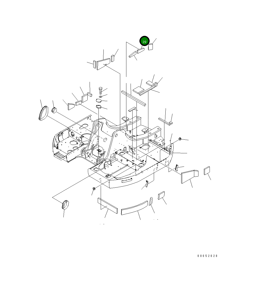 Лист 22U-46-27870 Komatsu