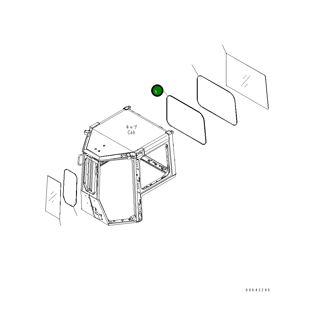 Отделка 17A-979-1351 Komatsu