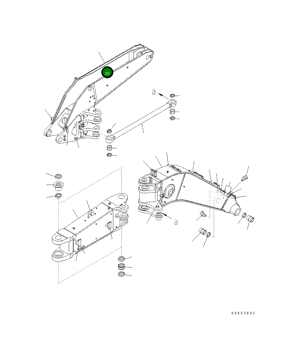 Кронштейн 208-70-64312 Komatsu