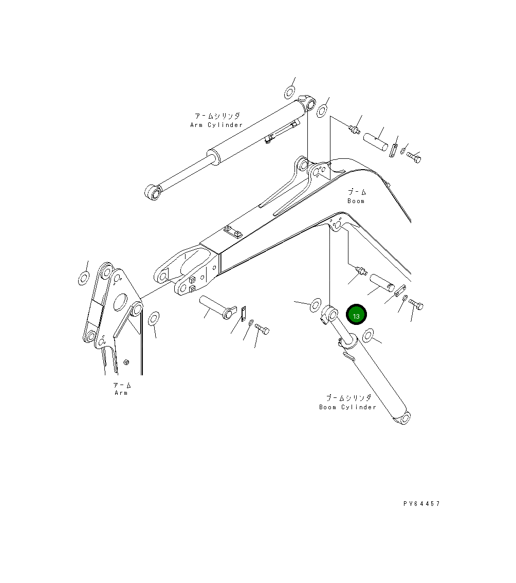 Палец 22L-70-11161 Komatsu