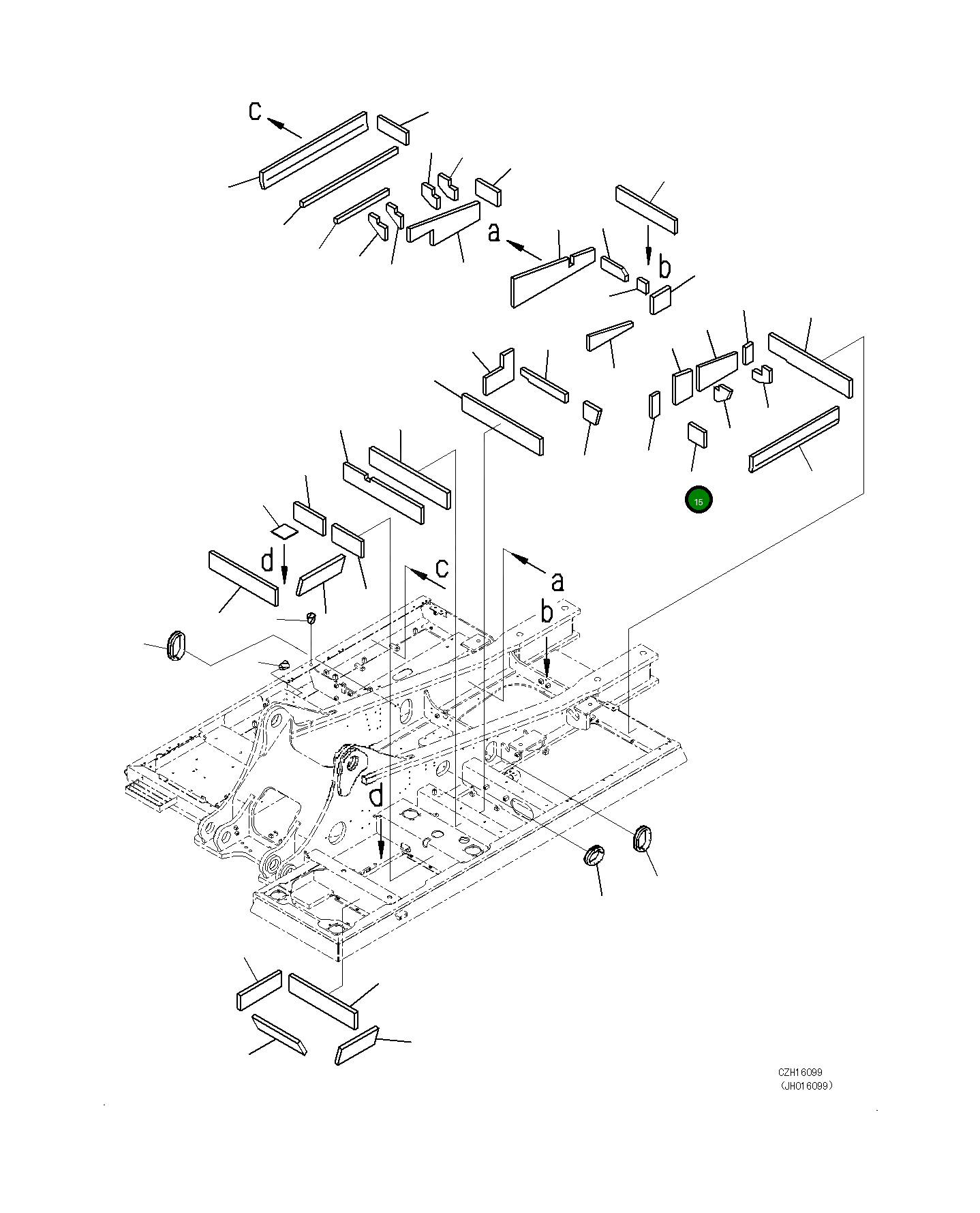 Лист 208-46-75280 Komatsu