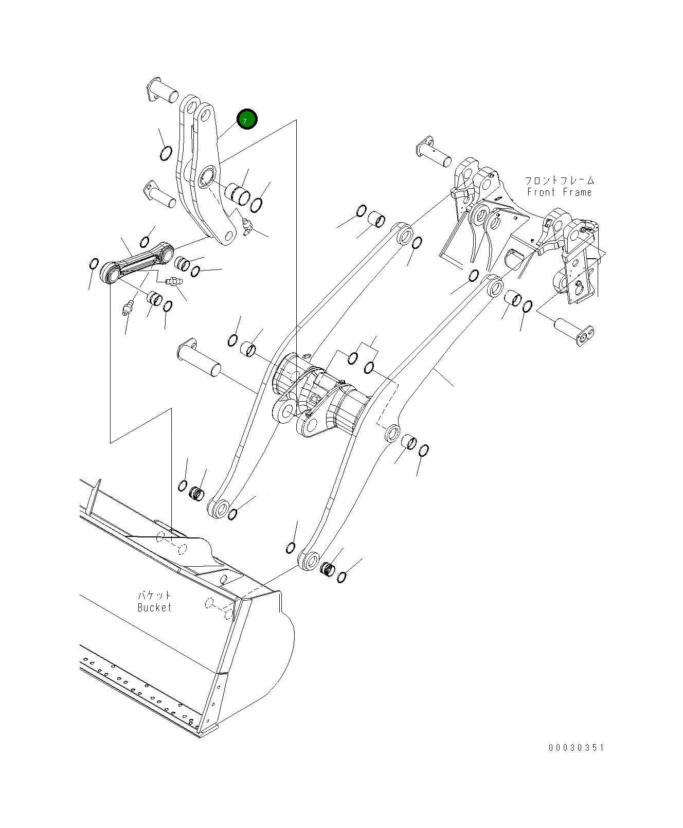 Коромысло 423-70-H1181 Komatsu
