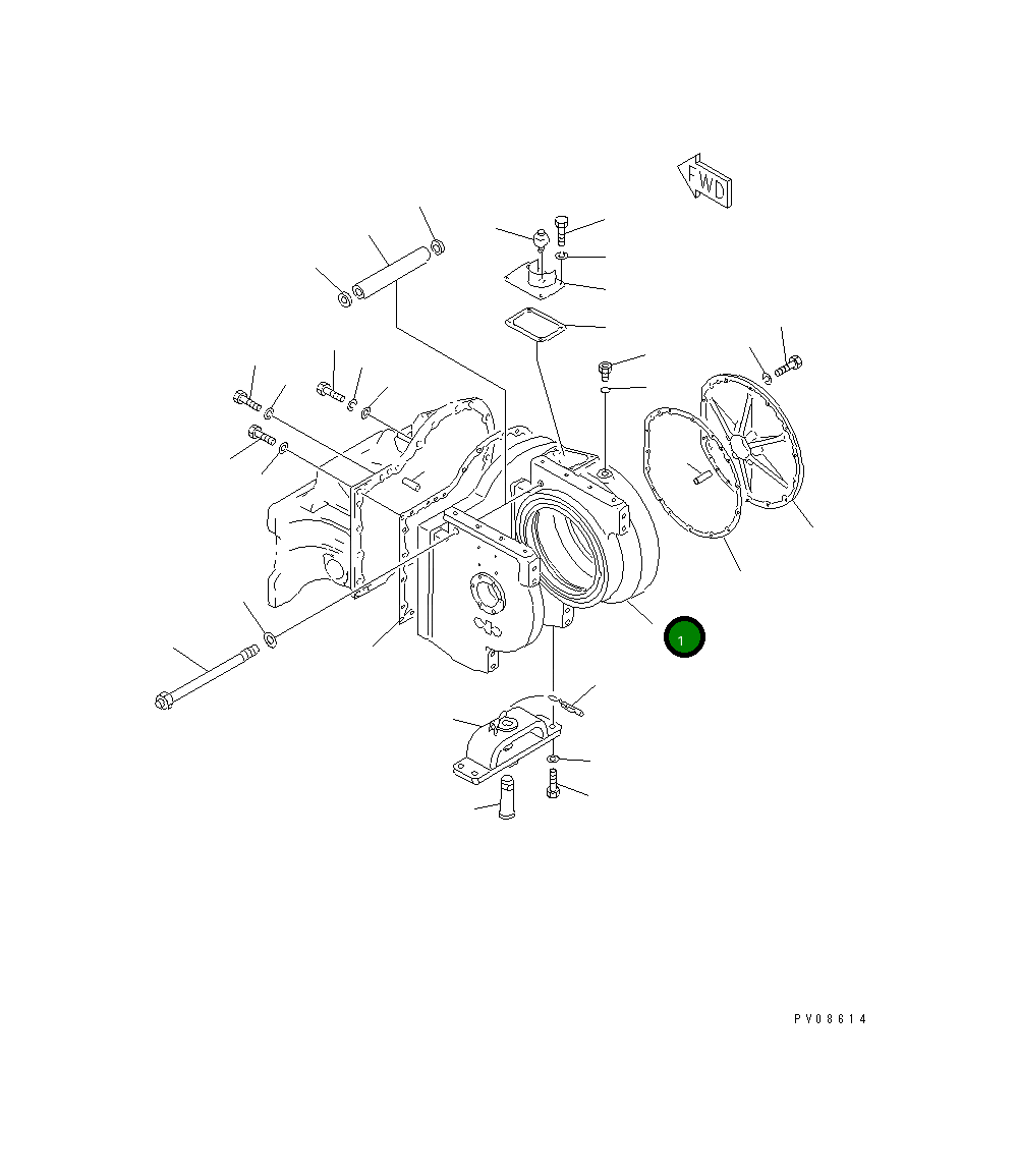 Корпус 114-Z60-2141 Komatsu
